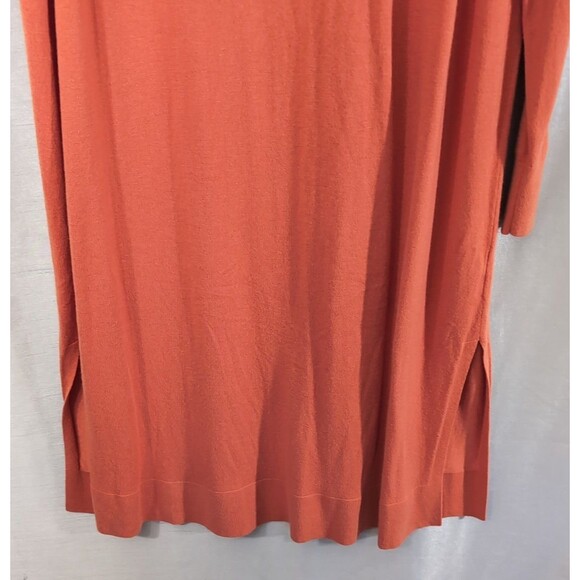 Ann Taylor Women's Open Maxi Cardigan Long Duster Soft Knit Orange Size LARGE - Picture 13 of 13